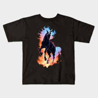 flame horse Kids T-Shirt
